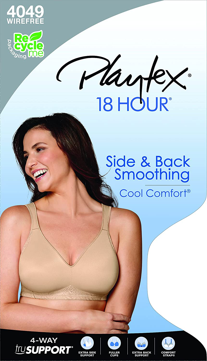 Playtex Women's 18 Hour Seamless Smoothing Full Coverage Bra US4049