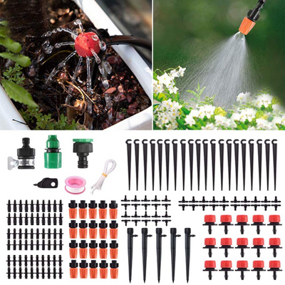 50Ft Automatic Micro Drip Irrigation Kit For Garden 