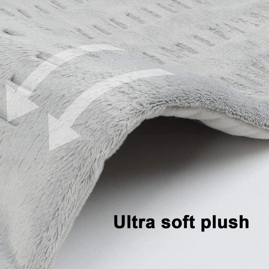 XL King Size 12” x 24” - Heating Pad Ultra-Soft with Moist & Dry Heat Therapy Options & Auto Shut-Off