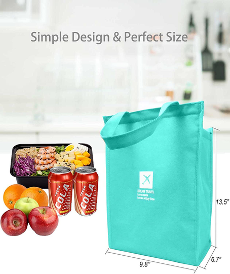 ZORCOR Lunch Bag Insulated Lunch Bag with Aluminum Foil Waterproof Adult Lunch Tote Box for Women&Men School Office Travel Picnic(Grey)