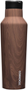 Corkcicle Canteen Sport Collection - Water Bottle & Thermos - Triple Insulated Shatterproof Stainless Steel (20 oz, Walnut Wood)