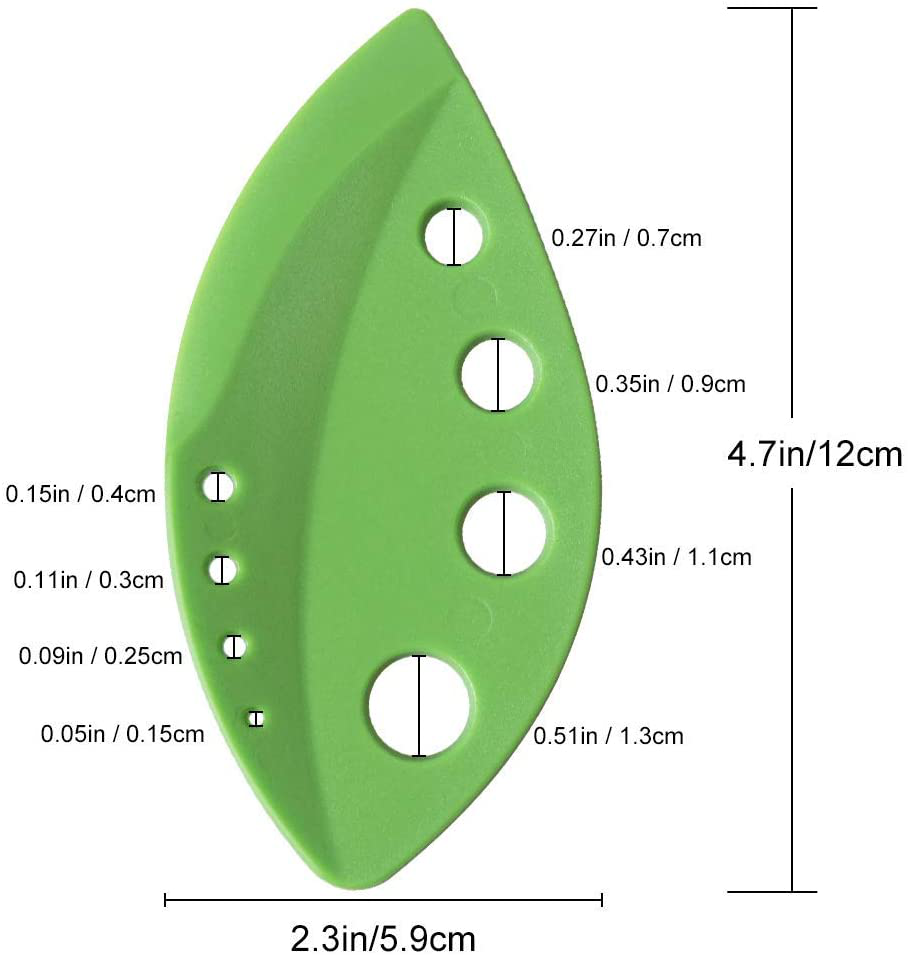 2 Pack Herb Stripper Tool 9 Holes Stainless Steel kale Leaf Stripping Zip Tools, Curved Edge Can be Used as a Kitchen Gadgets