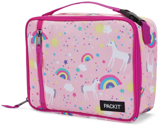 PackIt Freezable Classic Lunch Box, Unicorn Sky Pink