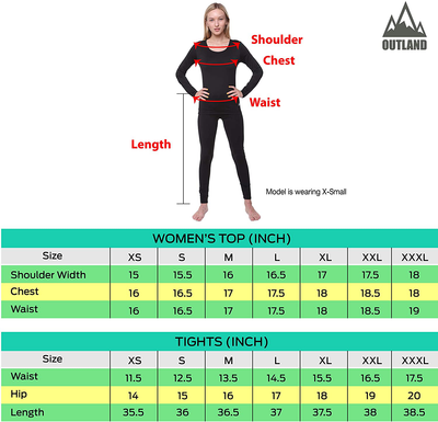 Women Thermal Underwear Base Layer Leggings with Soft Fleece; Ladies Lightweight Long Johns