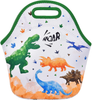 Watercolor Dinosaur Lunch Bag - Watercolor Neoprene Insulated Lunch Box for Boys Kids School Picnic Hiking Lunch Handbag Waterproof Reusable Lunch Tote Box Cooler Warm Pouch