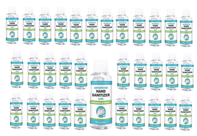 120 Bottles Color Element Bulk Antibacterial Hand Sanitizer - 2 fl oz - 75% Ethyl Alcohol - Moisturizing and Pleasant Smelling Gel with Vitamin E (Bulk Pack of 120)
