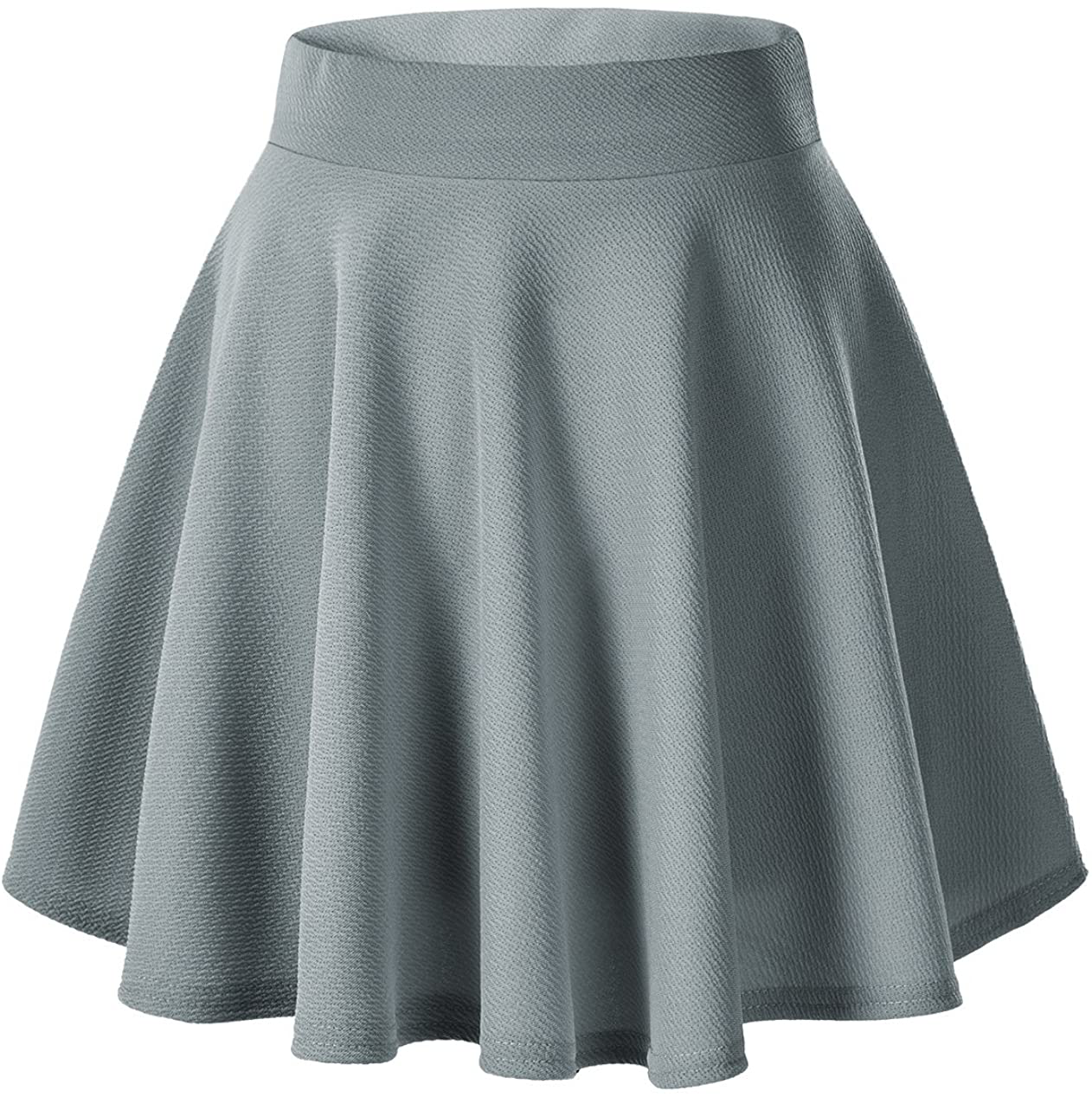 Urban CoCo Women's Basic Versatile Stretchy Flared Casual Mini Skater Skirt