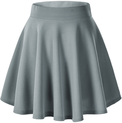 Urban CoCo Women's Basic Versatile Stretchy Flared Casual Mini Skater Skirt
