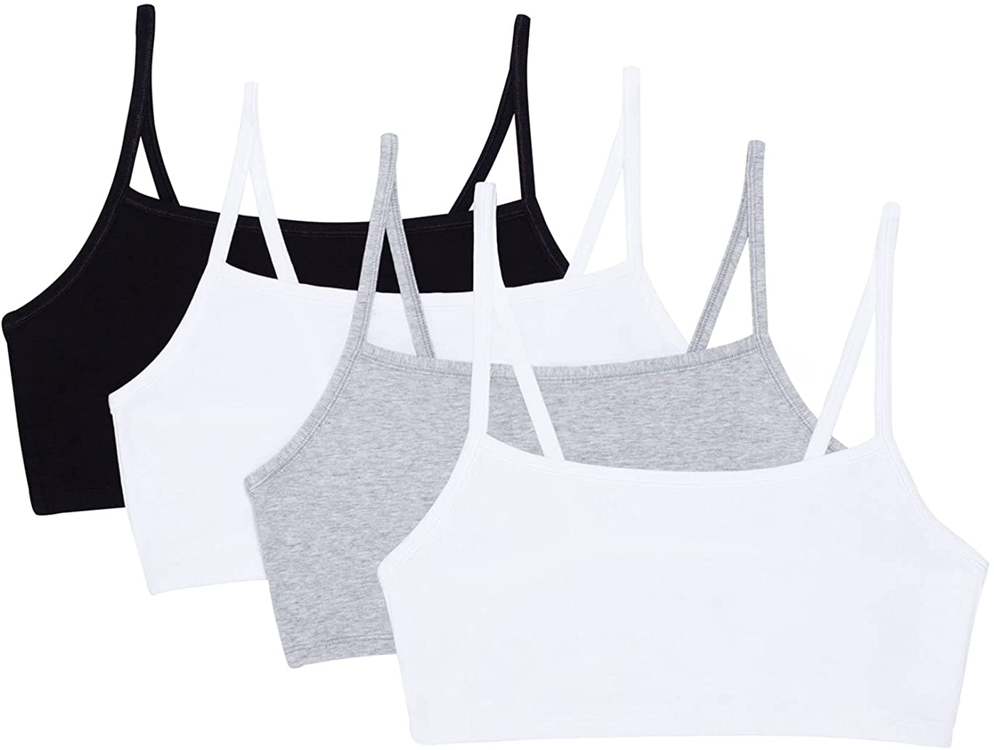 Fruit of the Loom Women's Spaghetti Strap Cotton Pullover Sports Bra