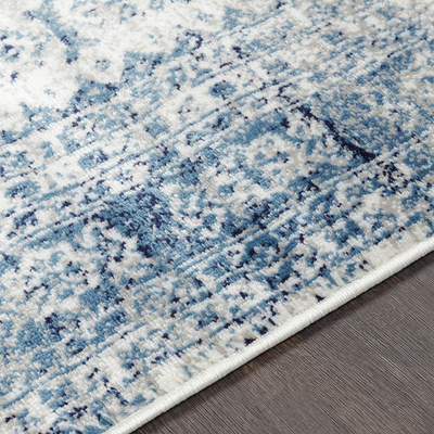 Artistic Weavers Desta Blue/White Area Rug, 5'3" Square