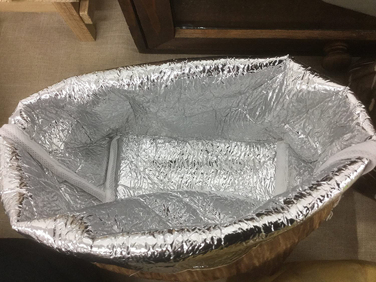 TOYO CASE Animal Lunch Pouch Drawstring Bag Insulation Aluminum Sheet inside POLAR BEAR