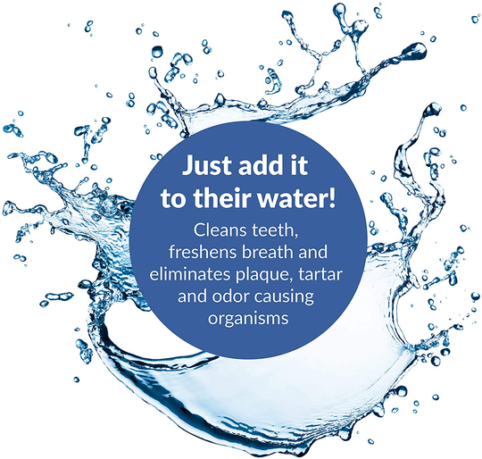 Dental Fresh Advanced Whitening Water Additive for Dogs – Reduce Surface Stains, Reverse Discoloration, Eliminate Bad Breath, Improve Oral Health