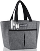 MAXTOP Lunch Bags for Women,Insulated Thermal Lunch Tote Bag,Lunch Box with Front Pocket for Office Work Picnic Shopping (Light Grey, Large)