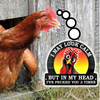 Bigtime Signs Chicken Coop Sign - I May Look Calm - Hen House & Rooster Shelter Novelty PVC Plaque - Funny Coop, Farm, Home, Kitchen, Outdoor Decorations - Gamefowl Barn, Shed Accessories & Decor