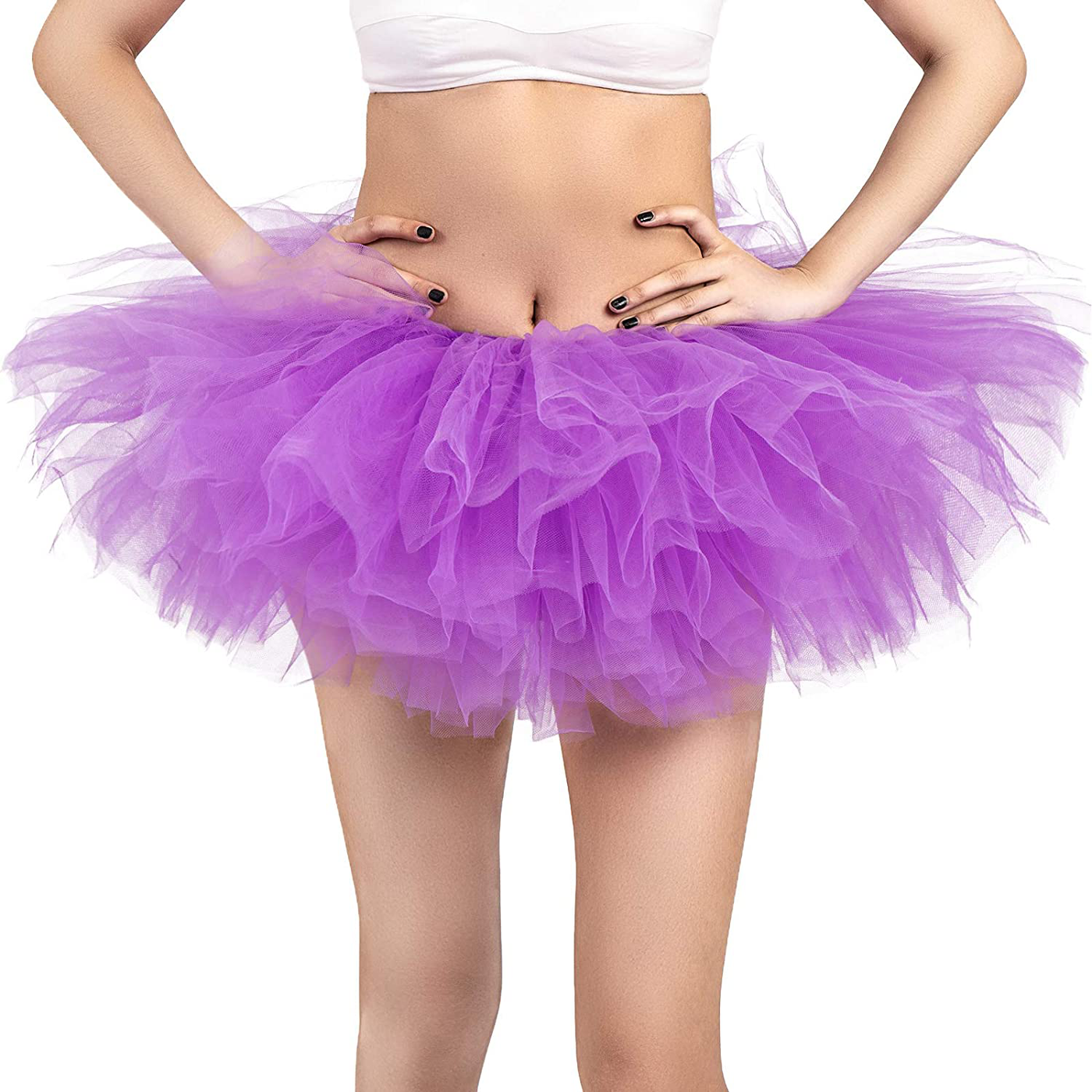 Adult Tutu Skirt, Tulle Tutus for Women, Teens Ballet Skirts Classic 5 Layers