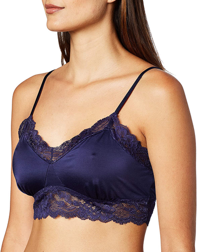 Mae Women's Microfiber Longline Lace Bralette (for A-C cups)