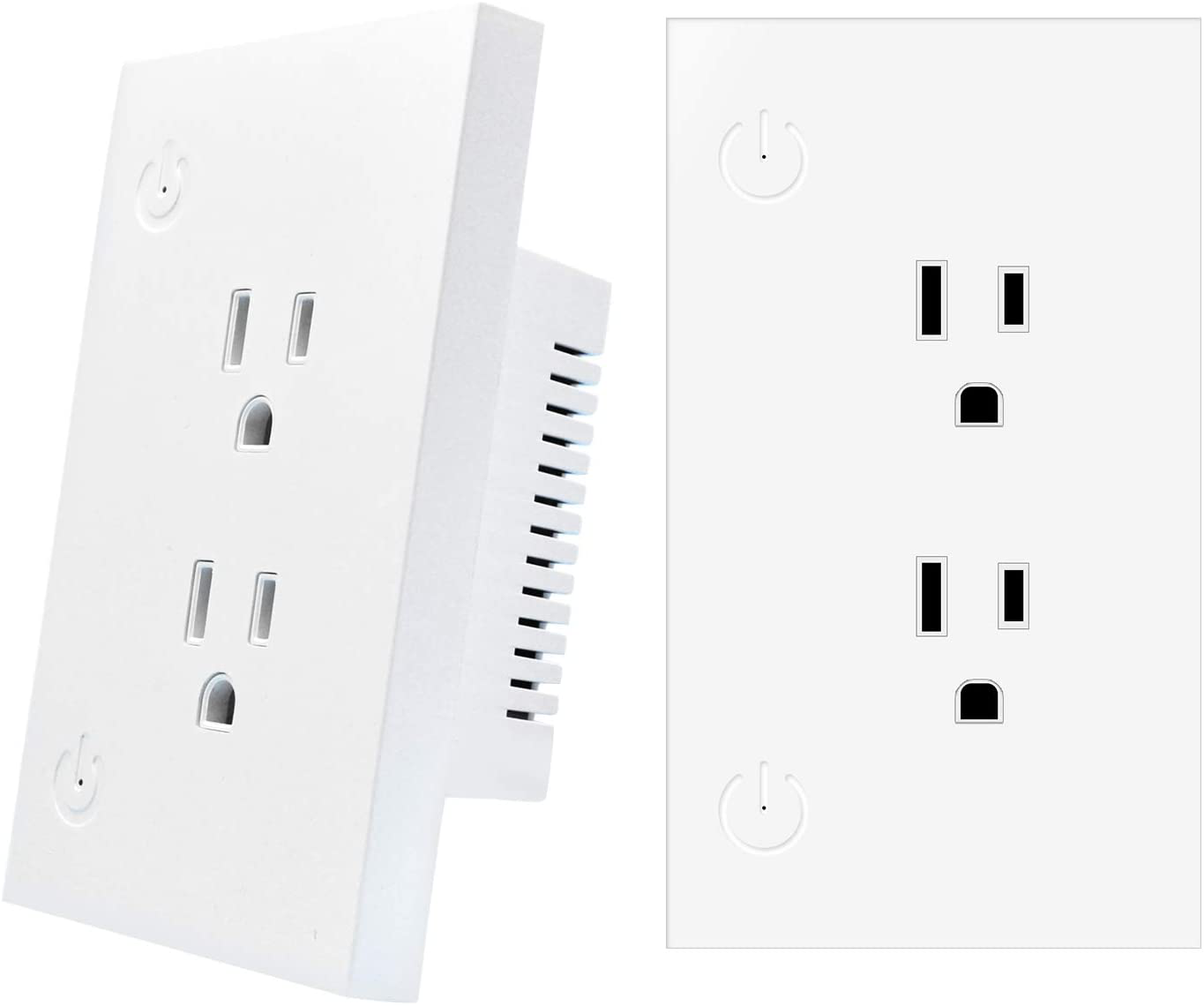 Wi-Fi Smart Plug Wireless Mini Outlet with Schedule Compatible with Alexa Echo, Works with Google Home