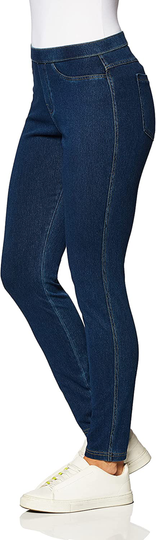 No Nonsense Women's Classic Indigo Denim Jean Leggings