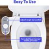 Non-Electric Bidet with Adjustable Fresh Water Jet Spray - Easy-to-Install