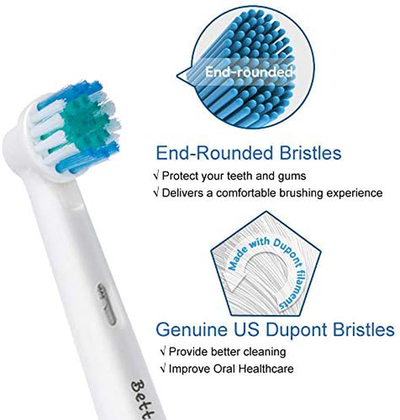 18pcs Precision Replacement Brush Heads Compatible with Oral B Braun Electric Toothbrush