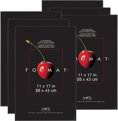 MCS Format Frames, 4 x 4 in, Black