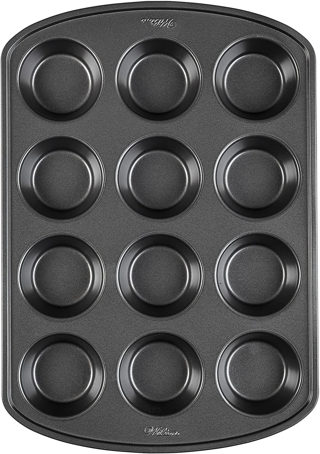 Wilton Perfect Results Premium Non-Stick Bakeware Muffin Pan & Cupcake Pan, 12-Cup, Steel