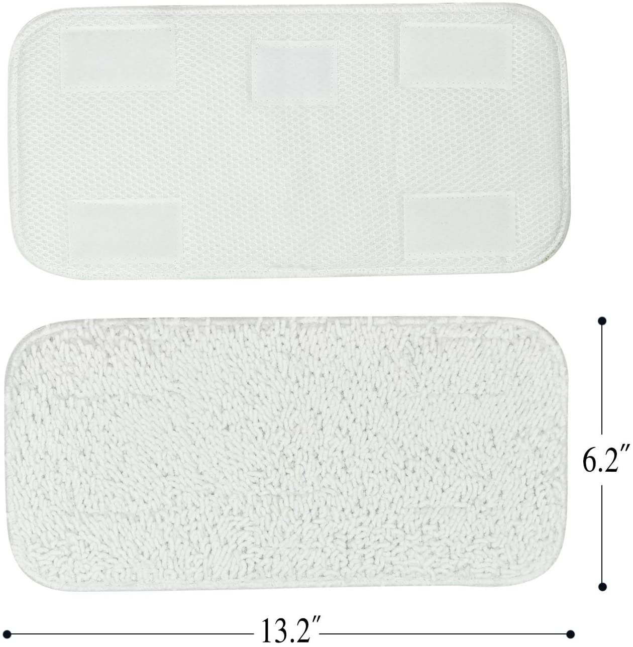 Vingi Sienna Luna Replacement Pads Microfiber Mop Pads Fit for Steamer Head SSM-3006 Series Hard Floor Mop Washable Durable Cloth Pads 6 Pack