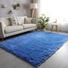 GKLUCKIN Shag Ultra Soft Area Rug, Fluffy 5'x8' Light Navy Rugs Plush Fuzzy Non-Skid Indoor Faux Fur Rugs Furry Carpets for Living Room Bedroom Nursery Kids Playroom Decor