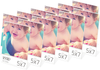 Snap 5x7 Clear Acrylic Self Standing Frame, Set of 12 (8001H10C)