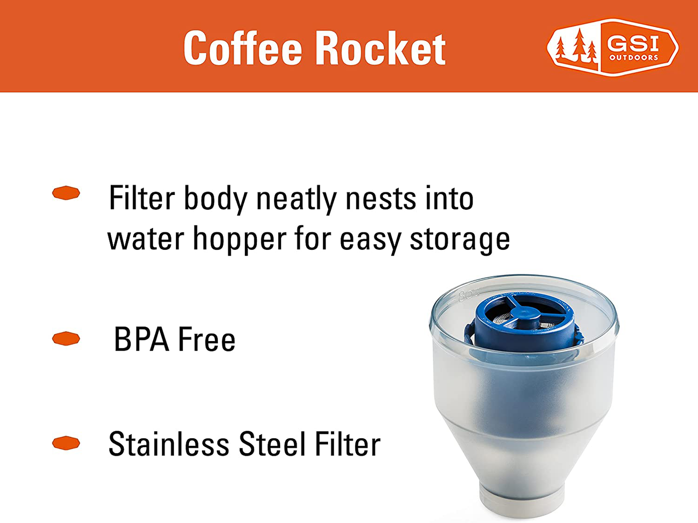 GSI Outdoors - Coffee Rocket Maker, Blue