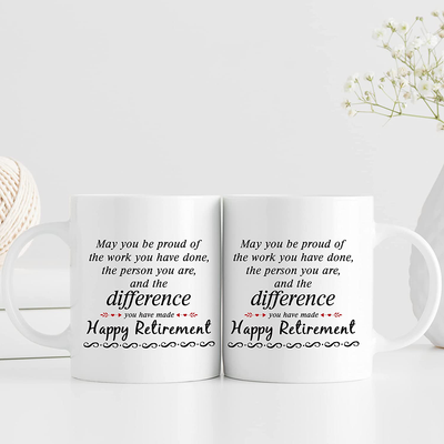 Happy Retirement Gifts for Women Men - Going Away Gift for Coworker, 11oz Heat Changing Retirement Mug for Coworkers Office & Family, You Can't Make Me I'm Retired