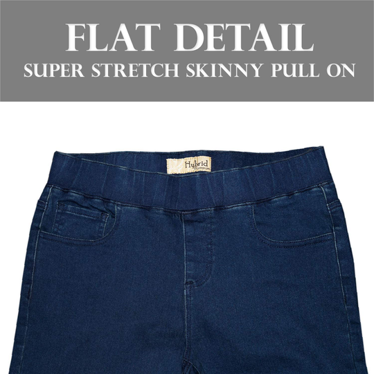 H&C Women Super Stretch Skinny Pull on Pant with Petite Regular and Long Inseam