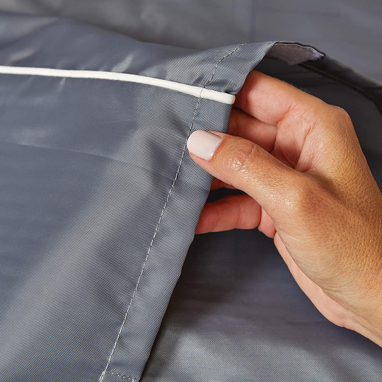 Polyester Pet Crate Cover with Velcro Closure and Hook & Loop Tabs