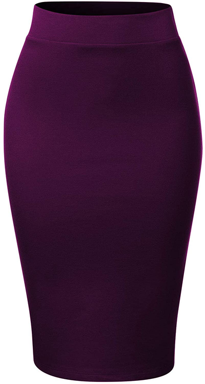 MixMatchy Women's Casual Classic Bodycon Pencil Skirt