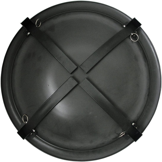 Fire Sense Portable Folding Round Black Steel 22 Inch Fire Pit with Carry Bag | Wood Burning | Mesh Spark Screen, Wood Grate, Cooking Grate, and Screen Lift Tool Included | Lightweight Patio