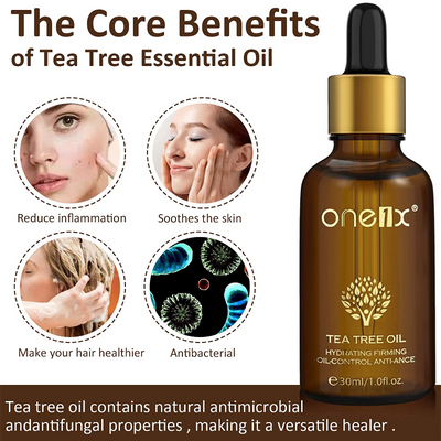100% Pure Organic Tea Tree Essential Oil 1fl oz