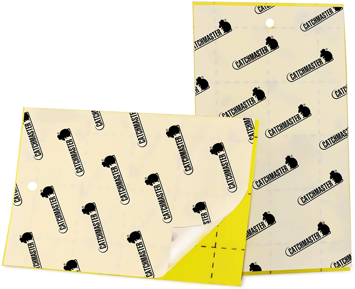 Catchmaster 72 Count - Double Sided Flying Insect Trap - Pest Monitor Bug Catcher - Yellow Sticky Cards - 72 Cards