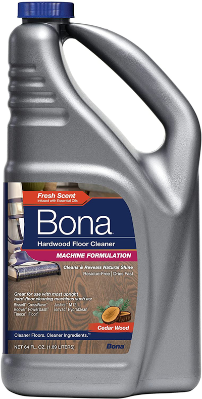 Bona Hardwood Floor Cleaner Cleaning Machine Formulation, Concentrate Refill, Cedar Wood Scent, 64 Fl Oz