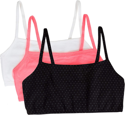 Fruit of the Loom Women's Spaghetti Strap Cotton Pullover Sports Bra