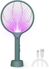 Endbug Bug Zapper Lamp & Fly Swatter Racket 2 in 1, USB Rechargeable Electric Mosquito Fly Gnat Killer for Home Indoor Outdoor (Dark Navy)