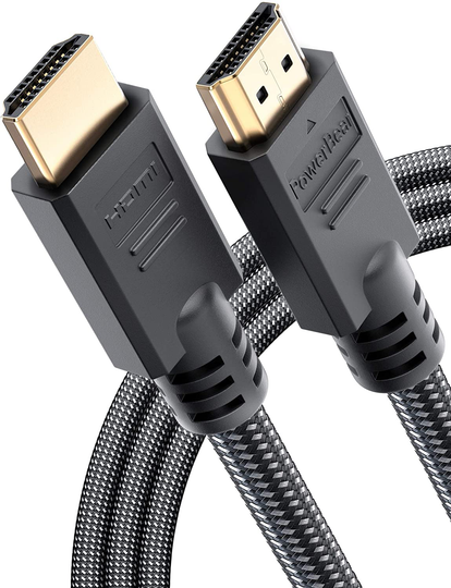 Multi Pack PowerBear 4K HDMI Cables Braided Nylon & Gold Connectors, 4K @ 60Hz, Ultra HD, 2K, 1080P, ARC & CL3 Rated