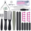 20 In 1 Professional Stainless Steel Exfoliation Calluses Foot File Pedicure Set