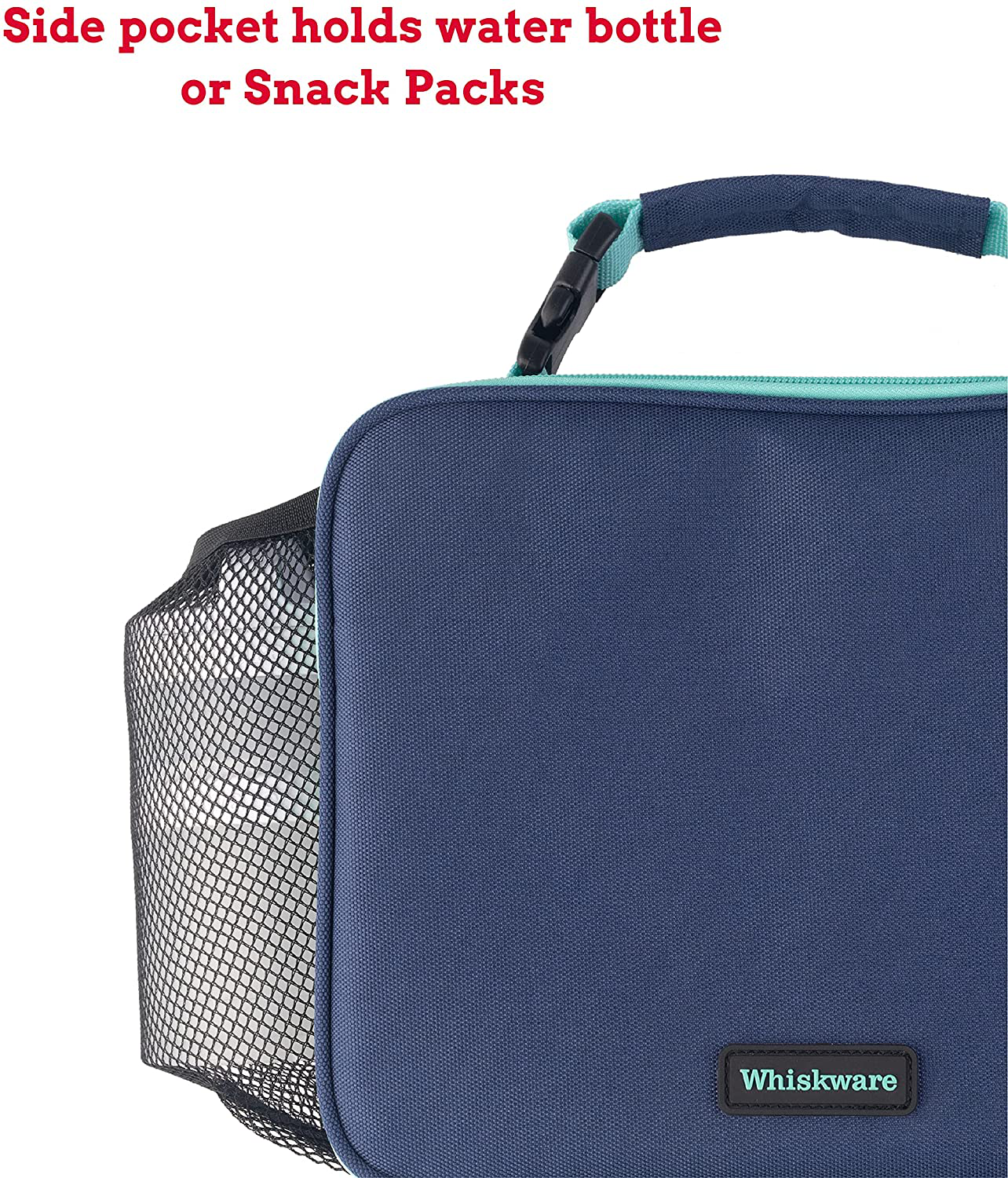 Whiskware Insulated Soft Cooler Lunch Box for School, Work, and Travel, One Size, Coral