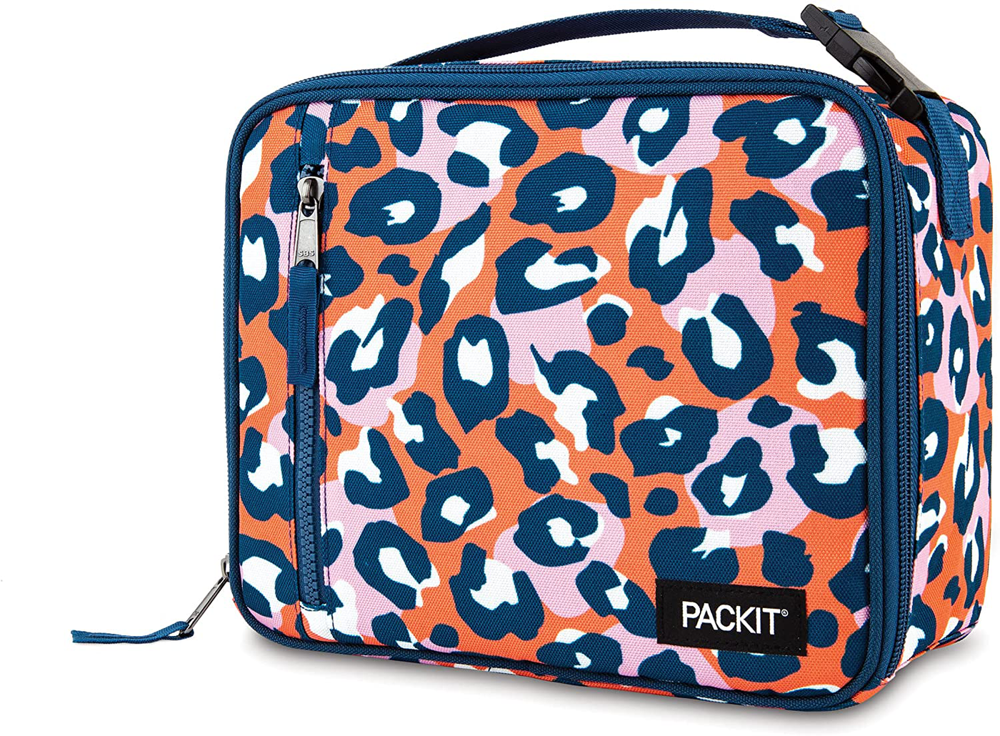 PackIt Freezable Classic Lunch Box, Wild Leopard Orange