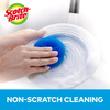 Scotch-Brite Non-Scratch Plastic Scrubbing Pads, 3 Scrubbing Pads, Cleans Dishes Without Scratching