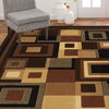 Home Dynamix Catalina Virginia Abstract Area Rug, Geometric Black/Brown 3'3"x5'2"