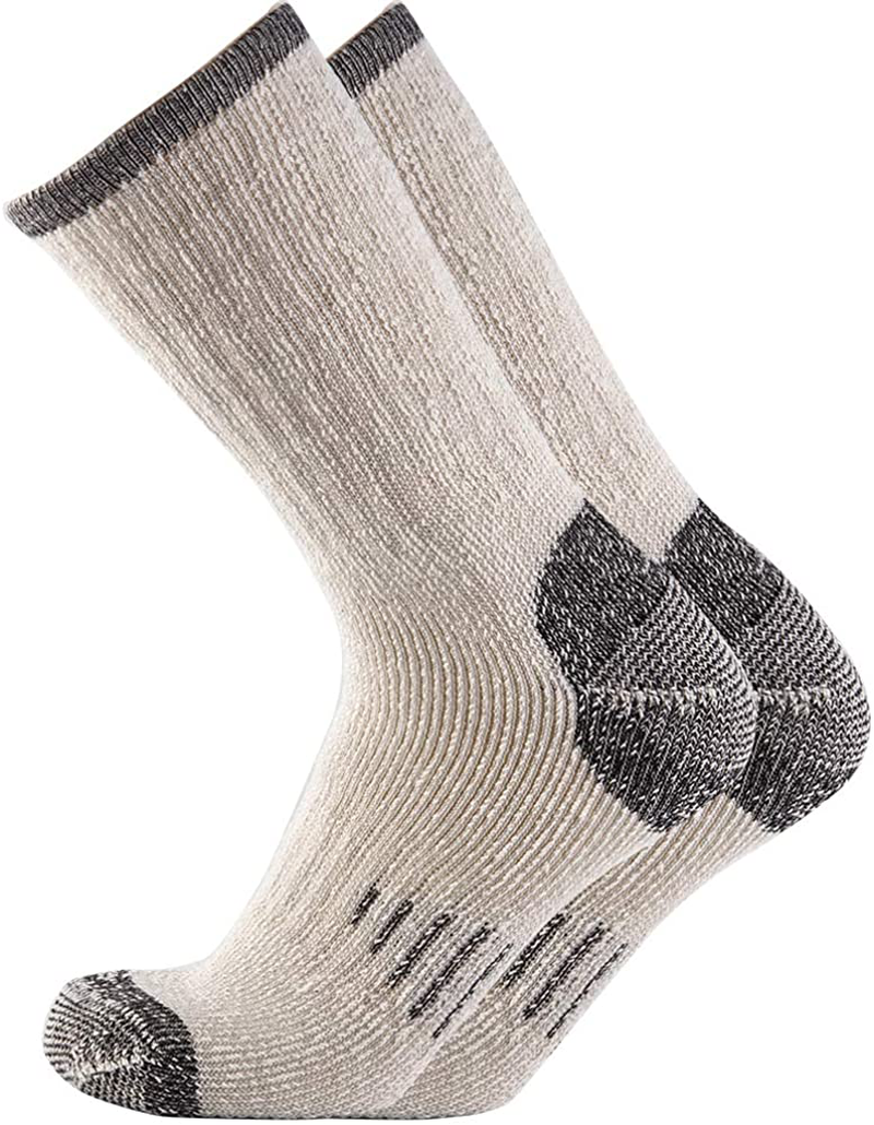 Men Crew Socks Warm Socks 70% Merino Wool Athletic Socks for Men, Suitable for Hiking,Trekking,Camping