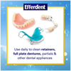 Efferdent PM Denture Cleanser Tablets, Overnight Whitening, 90 Count