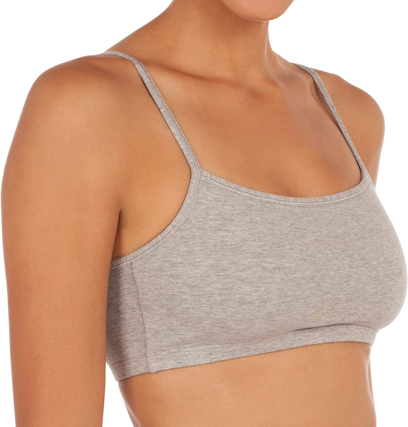 Fruit of the Loom Women's Spaghetti Strap Cotton Pullover Sports Bra