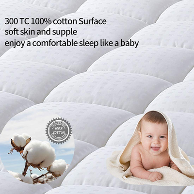 MEROUS Twin Size Mattress Pad - Pillow Top Quilted Mattress Cover,Mattress Protector Cotton 8-21" Deep Pocket Cooling Mattress Topper